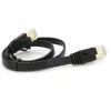 Патч-корд 0.5м UTP cat.7, CU, RJ45, плоский, black Weepda (PCMF-CU7/0.5Bk) изображение 2