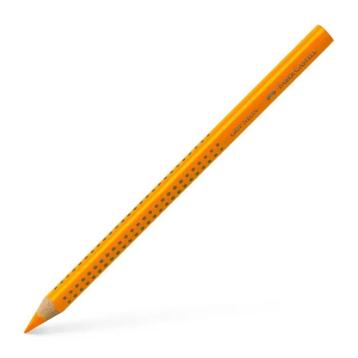Маркер Faber-Castell карандаш текстоотделитель Jumbo Grip Neon, цвет оранжевый (21330)