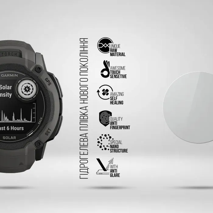 Пленка защитная Armorstandart Matte hydrogel Garmin Instinct 2X Solar 50mm 6 pcs (ARM92020) изображение 2