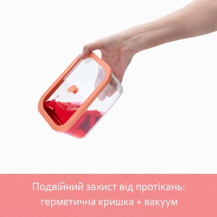 Харчовий контейнер Status Viva Набір з 4-х предметів + ручний вакуумний насос бузковий (131202) зображення 8