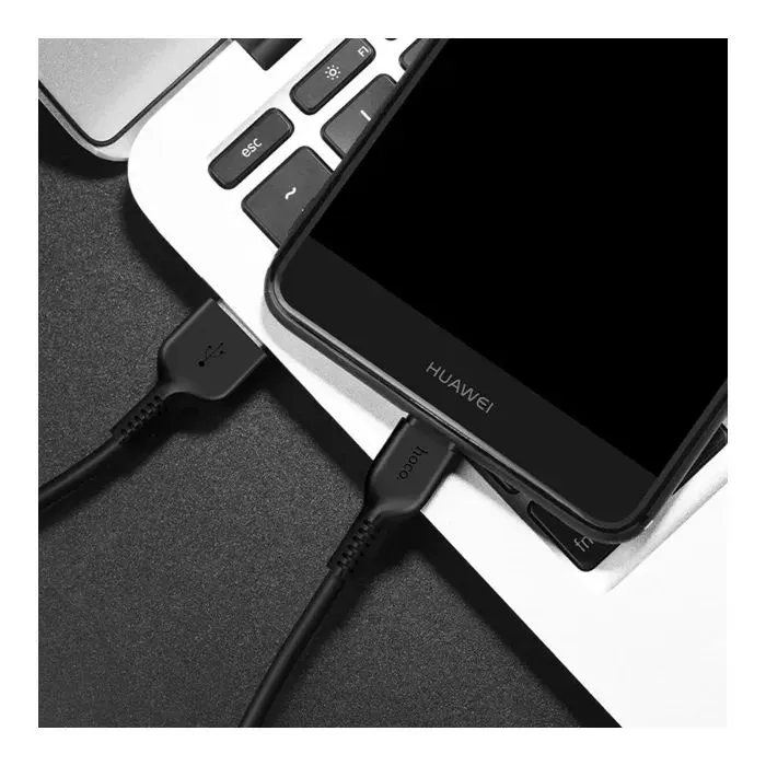 Дата кабель USB 2.0 AM to USB-C 1.0m 3A X13 black HOCO (6957531061182) изображение 3