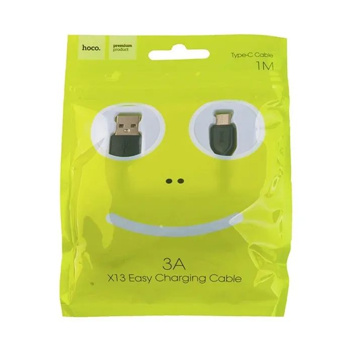 Дата кабель USB 2.0 AM to USB-C 1.0m 3A X13 white HOCO (6957531061199) изображение 4