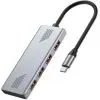 Концентратор Gembird USB-C 4-in-1 4xUSB 3.2 silver (UHB-CM-U310-A4-01) зображення 2