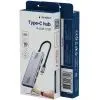 Концентратор Gembird USB-C 4-in-1 4xUSB 3.2 silver (UHB-CM-U310-A4-01) зображення 3
