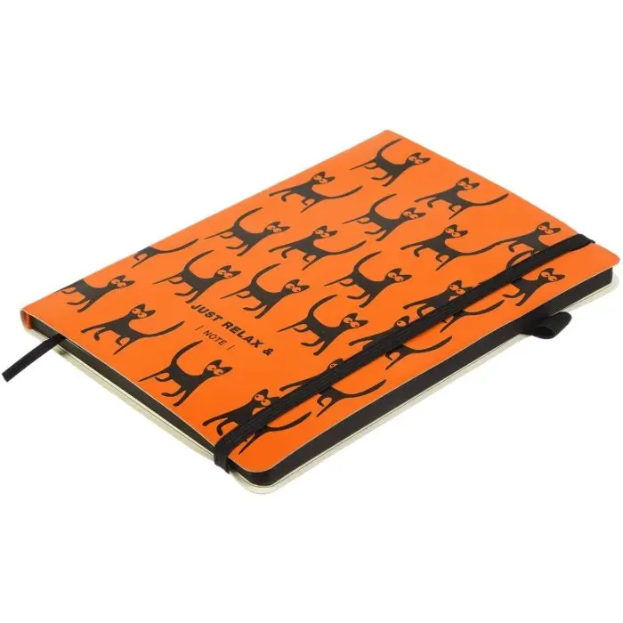 Книга записна Buromax RELAX, А5, 96 аркушів, клітинка, помаранчевий (BM.295101-11) зображення 3