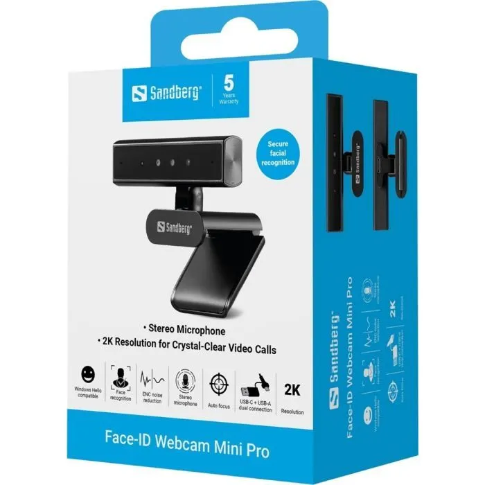 Веб-камера Sandberg Face-ID Webcam Mini Pro (134-44) зображення 4