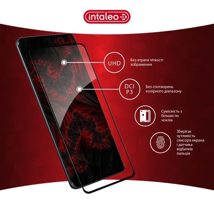 Скло захисне Intaleo Full Glue ESD Xiaomi Redmi Note 15 Black (1283126633683) зображення 4