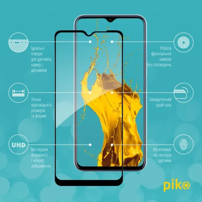Скло захисне Piko Full Glue ESD ZTE Blade A73 5G Black (1283126620775) зображення 3