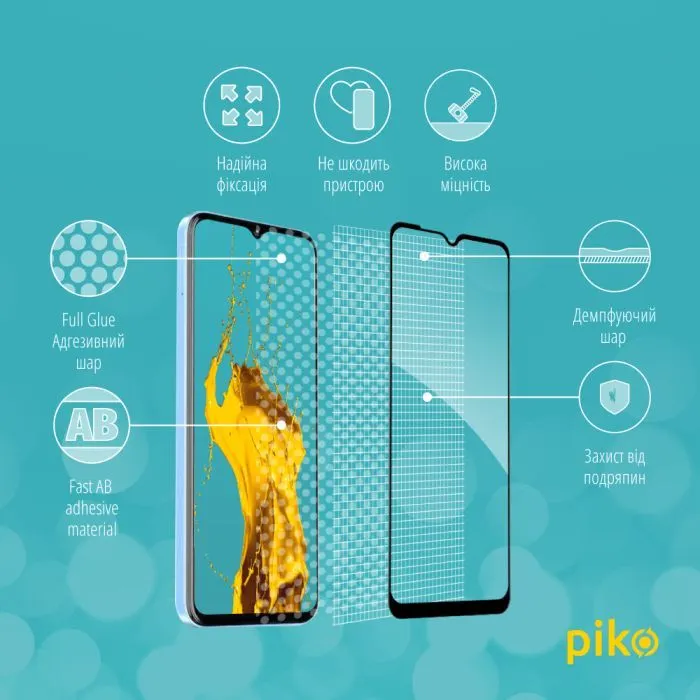 Скло захисне Piko Full Glue ESD ZTE Blade A73 5G Black (1283126620775) зображення 4
