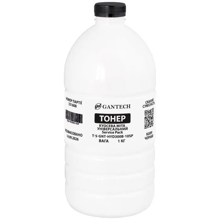 Тонер Kyocera Mita universal bottle, 1kg Gantech (TSM-HYD300B-1)