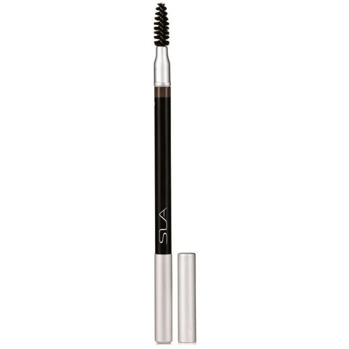 Олівець для брів SLA Paris Eyebrows Wood Like Pencil - Чорний (3593910102041)