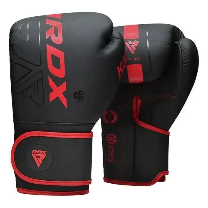 Боксерські рукавички RDX F6 Kara Matte Red 8 унцій (BGR-F6MR-8OZ)