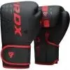 Боксерські рукавички RDX F6 Kara Matte Red 8 унцій (BGR-F6MR-8OZ)