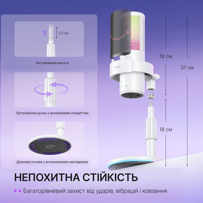 Мікрофон Fifine A9S зображення 14