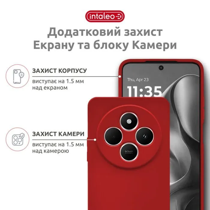 Чохол до мобільного телефона Intaleo SoftShell Xiaomi Redmi A4 Red (1283126632457) зображення 3