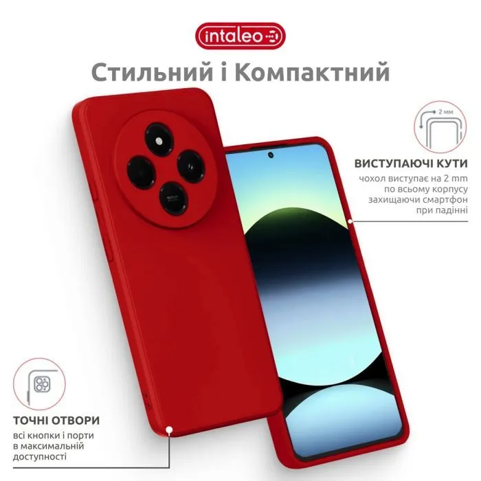 Чохол до мобільного телефона Intaleo SoftShell Xiaomi Redmi A4 Red (1283126632457) зображення 4