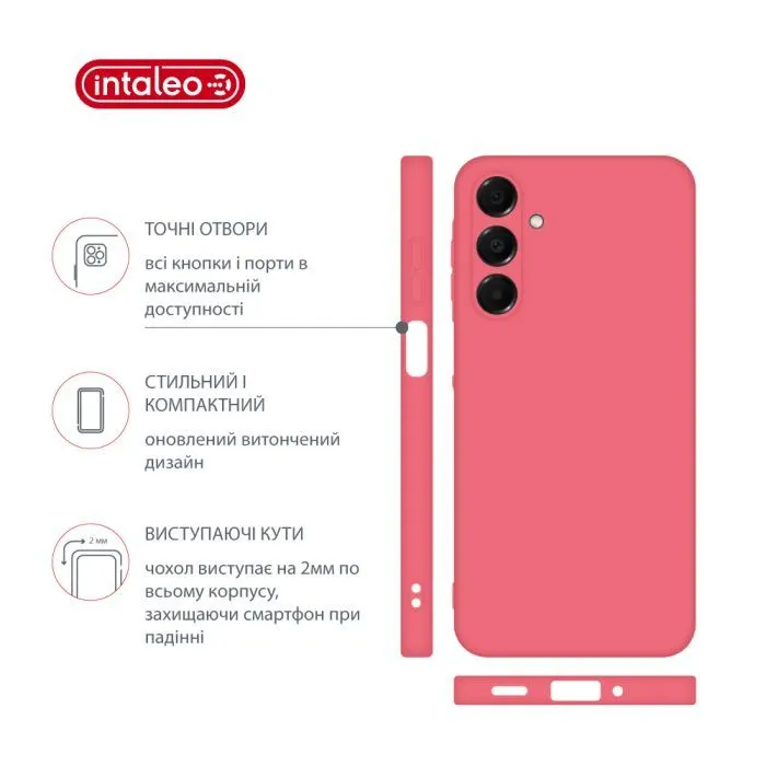 Чохол до мобільного телефона Intaleo Silicone Samsung Galaxy A16 Pink (1283126600012) зображення 4