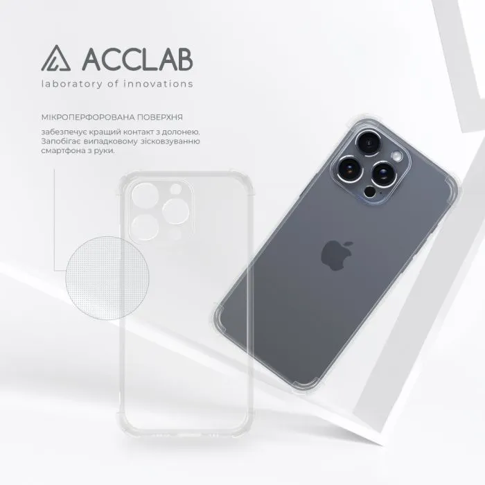 Чохол до мобільного телефона ACCLAB ShockProof Apple iPhone 15 Pro Transparent (1283126587894) зображення 5