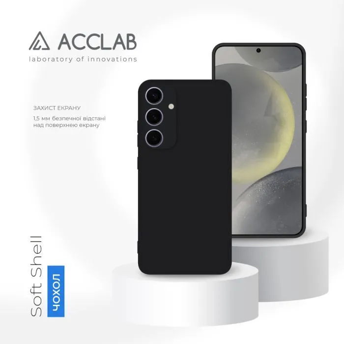 Чохол до мобільного телефона ACCLAB SoftShell Samsung Galaxy S24 Plus Black (1283126590382) зображення 4