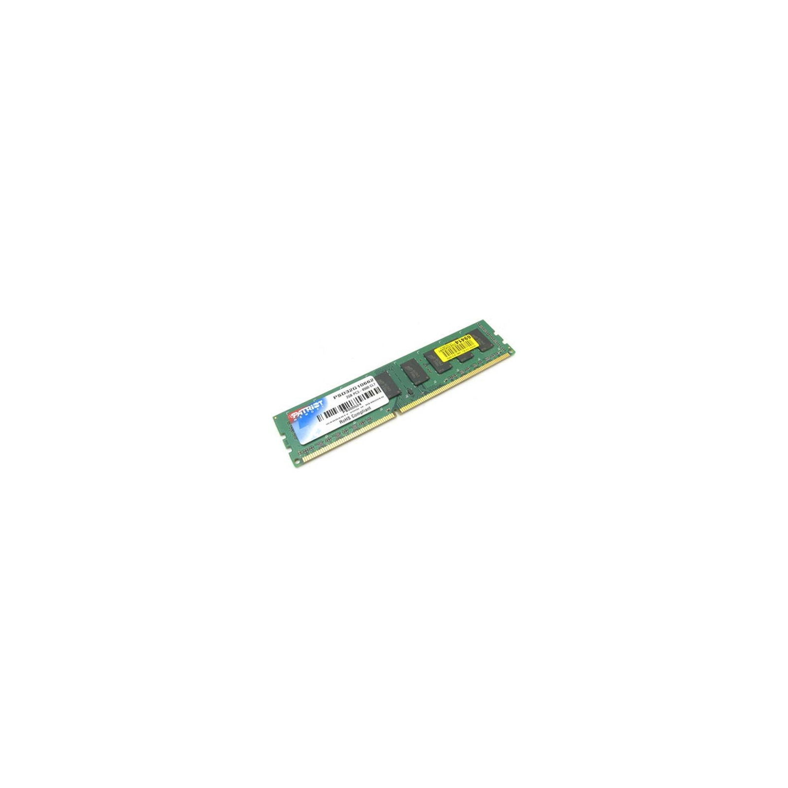 Модуль пам'яті для комп'ютера DDR3 2GB 1600 MHz Patriot (PSD32G16002)