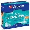 Диск DVD Verbatim mini 1.4Gb 2X Hardcoat Jewel 5шт (43514)