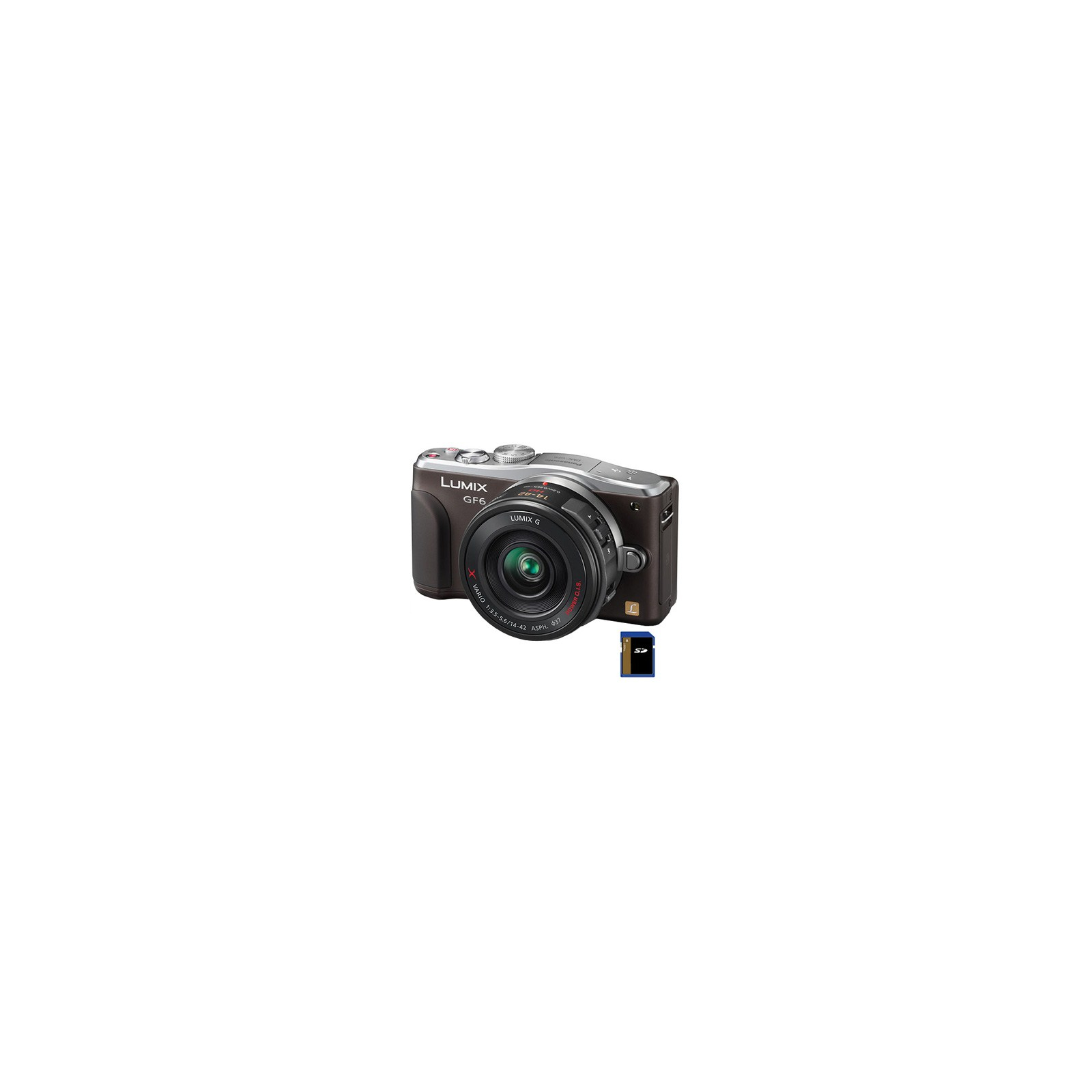 Цифровой фотоаппарат Panasonic DMC-GF6 brown 14-42 kit (DMC-GF6KEE-T/DMC-GF6KEE9Т)