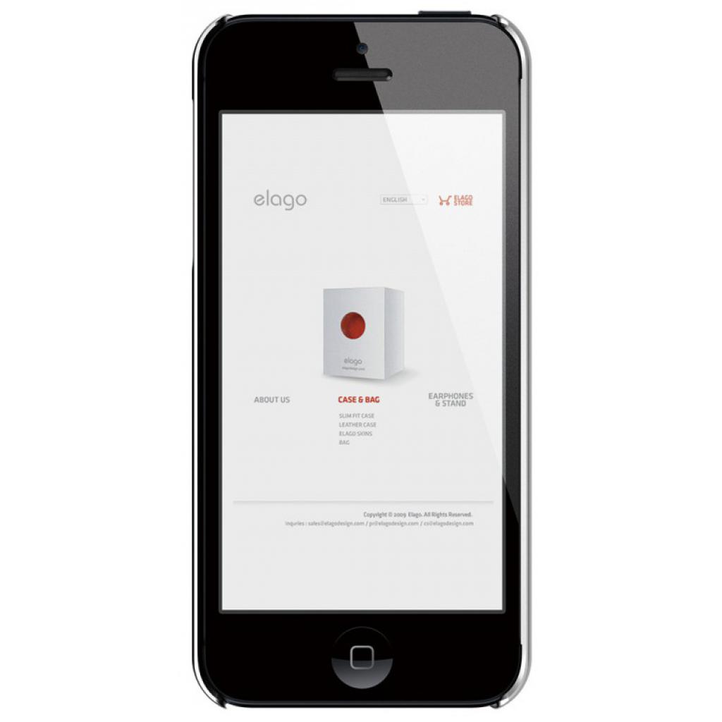 Чехол для мобильного телефона Elago для iPhone 5 /Slim Fit 2 Soft/Black (ELS5SM2-SFBK-RT) изображение 2