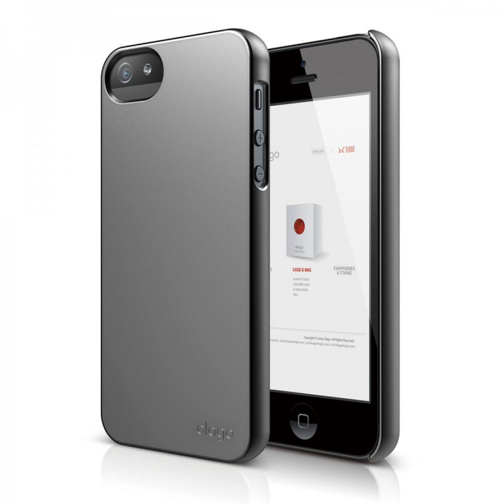 Чохол до мобільного телефона Elago для iPhone 5 /Slim Fit 2 Soft/Black (ELS5SM2-SFBK-RT)
