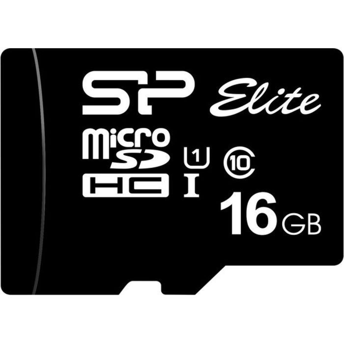 Карта пам'яті Silicon Power 16Gb microSDHC UHS-I class 10 (SP016GBSTHBU1V10SP)