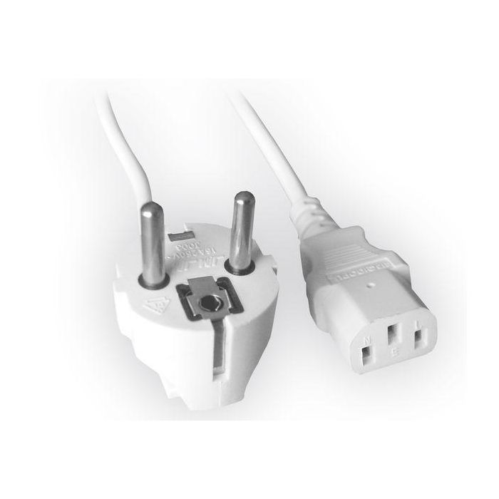 Кабель живлення C13 1.8m white Cablexpert (PC-186W-VDE) зображення 3