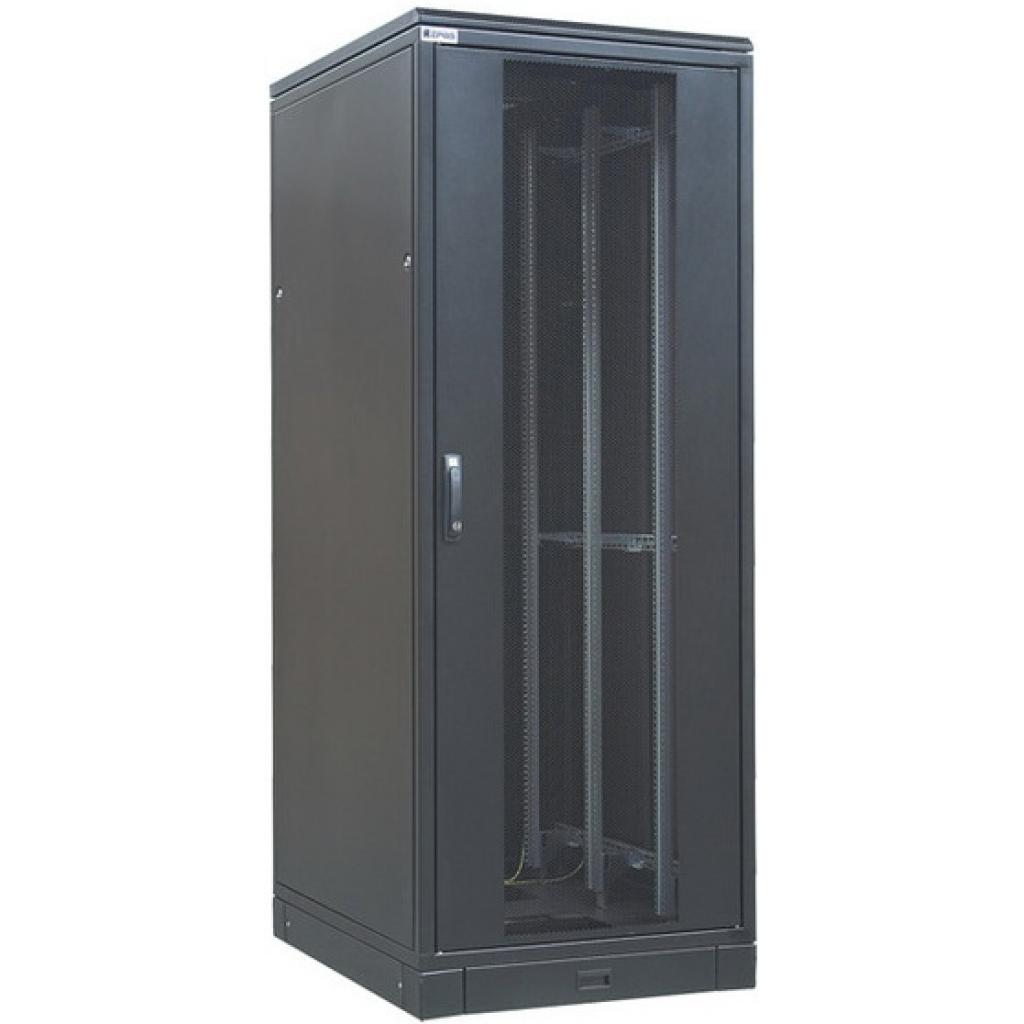 Шкаф напольный Zpas 33U 600x600 glass door black (WZ-SZBSE-005-##)