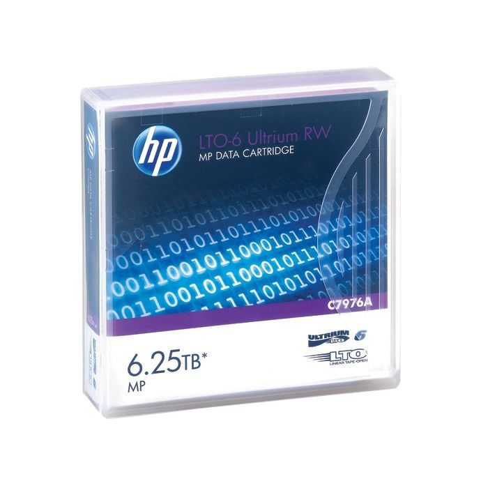 Дата-картридж HP LTO-6 Ultrium 6.25TB MP RW Data Cartridge (C7976A)