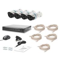 Комплект видеонаблюдения Tecsar IP 4OUT LUX (7361)