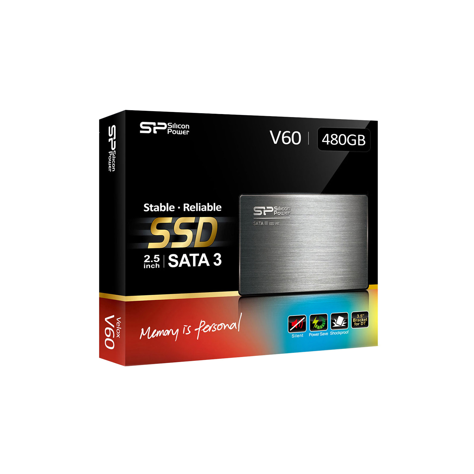 Накопичувач SSD 2.5" 480GB Silicon Power (SP480GBSS3V60S25) зображення 2
