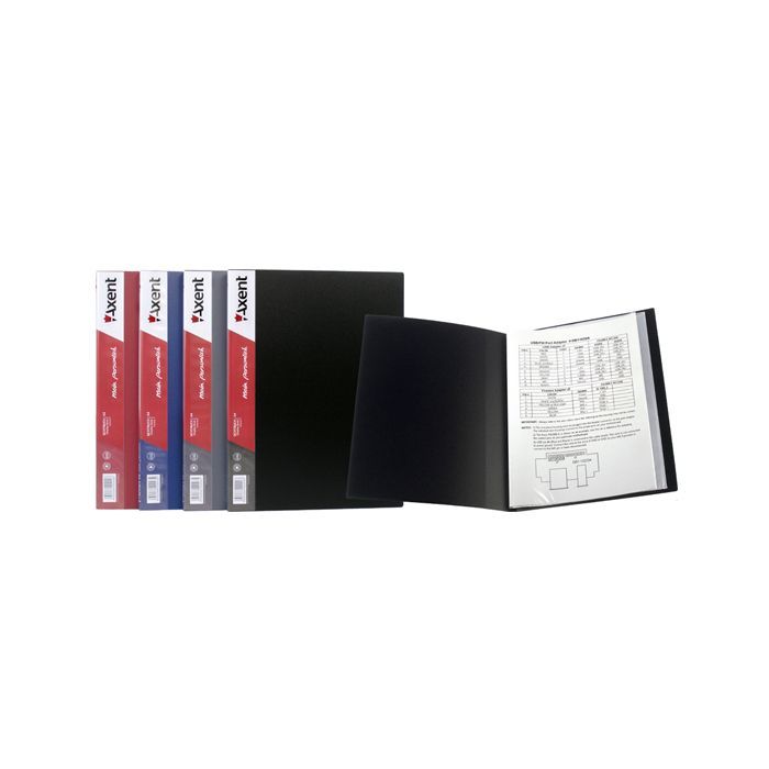 Папка с файлами Axent 10 sheet protectors, blue (1010-02-А) изображение 2