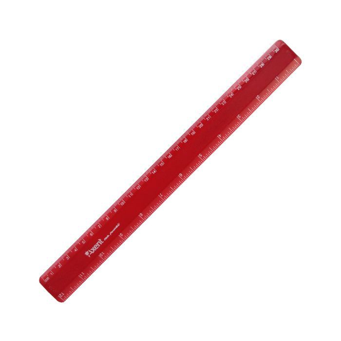 Линейка Axent plastic, 30cm, matt, burgundy (7530-04-А)