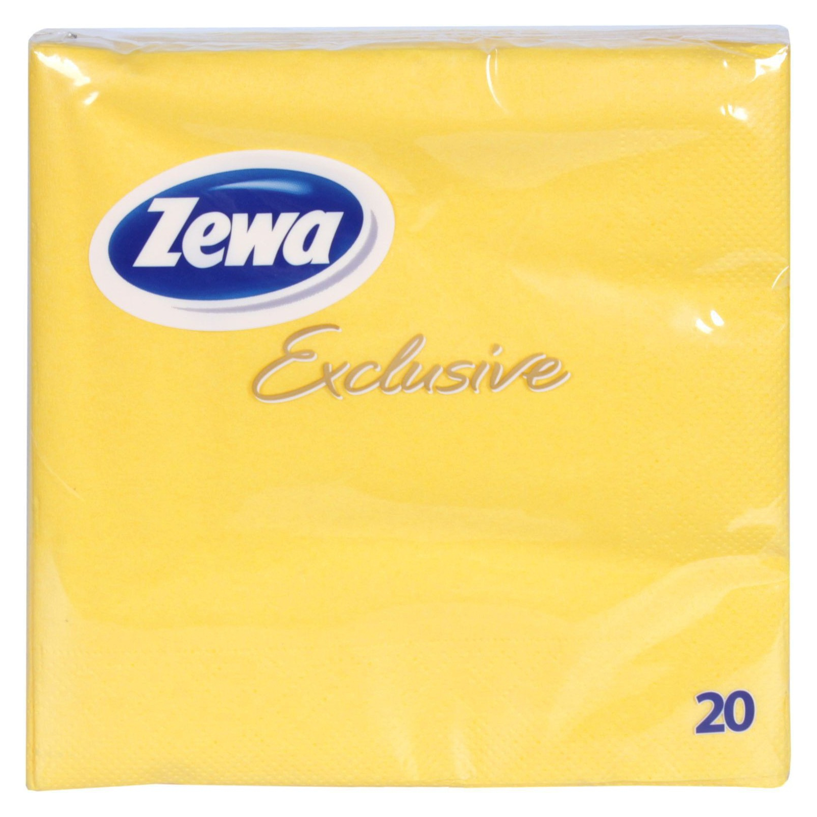 Серветки столові Zewa Set Luxury 3-слойные желтые 20 шт (9011111186768)