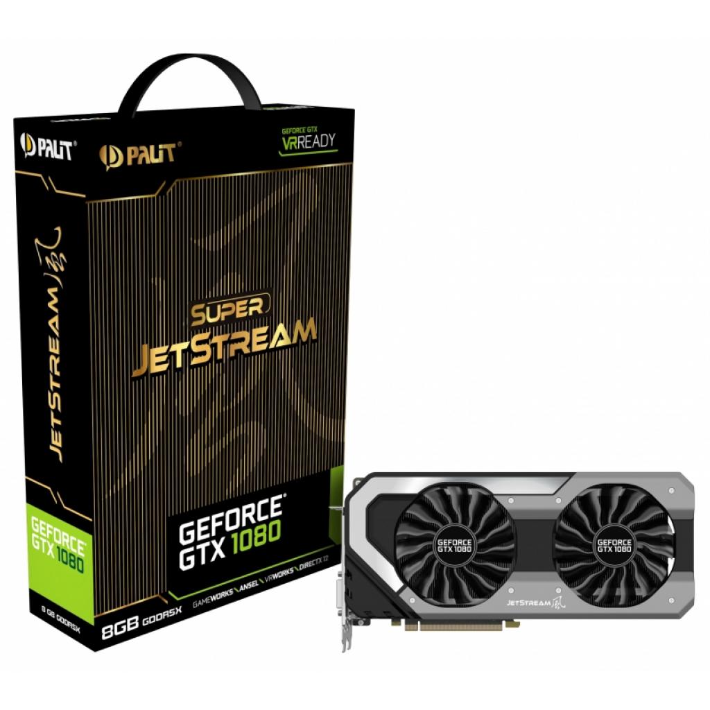 Видеокарта Palit GeForce GTX1080 8192Mb Super JetStream (NEB1080S15P2-1040J)