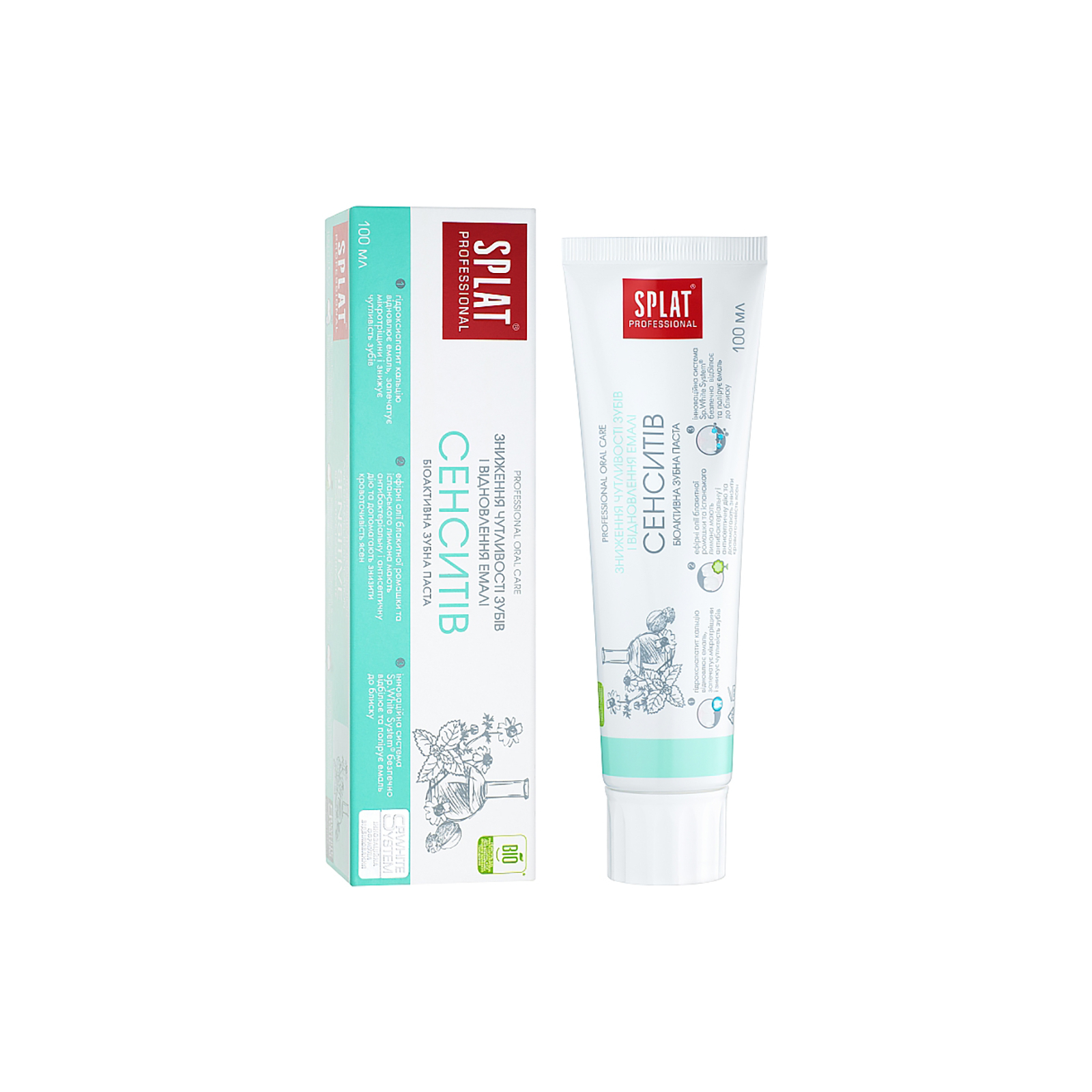Зубна паста Splat Professional Sensitive 100 мл (7640168930257)