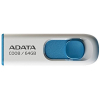 USB флеш накопичувач ADATA 64GB C008 White+Blue USB 2.0 (AC008-64G-RWE)