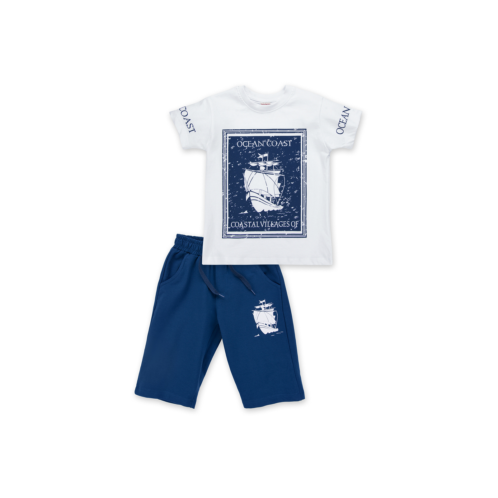 Набір дитячого одягу E&H з вітрильником (8299-134B-blue)