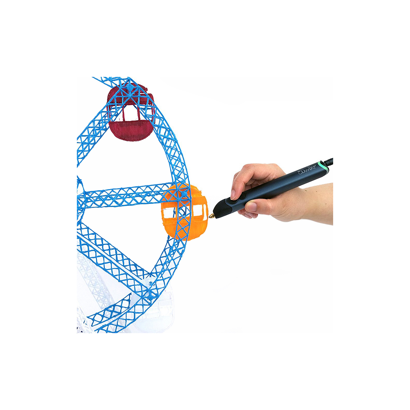 3D - ручка 3Doodler Create для проф. использования Черная 50 стержней (3DOOD-CRE-EU) изображение 5