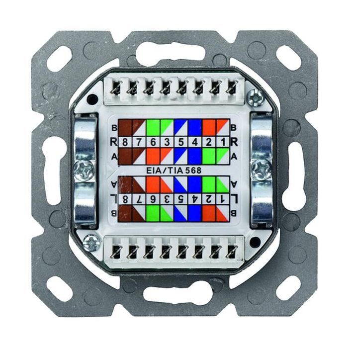 Компьютерная розетка Digitus 2xRJ45 FTP, для скрытой проводки (DN-9005-N) изображение 5