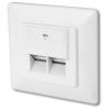 Компьютерная розетка Digitus 2xRJ45 FTP, для скрытой проводки (DN-9005-N)