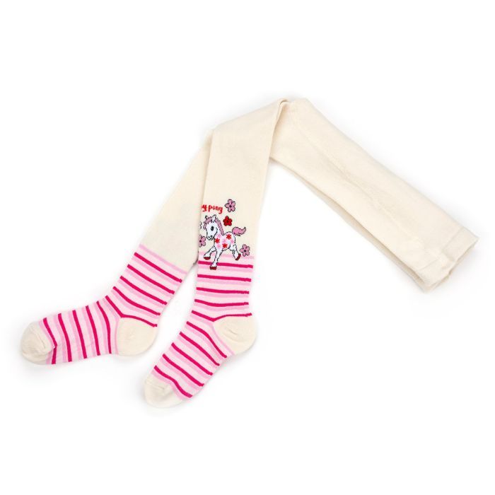 Колготки детские UCS Socks с пони (M0C0301-0860-98G-white)
