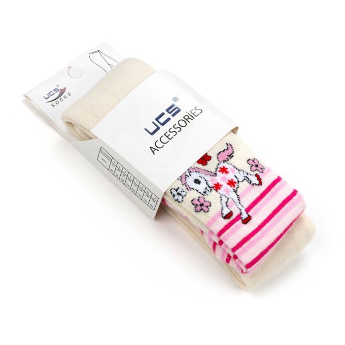 Колготки детские UCS Socks с пони (M0C0301-0860-98G-white) изображение 4