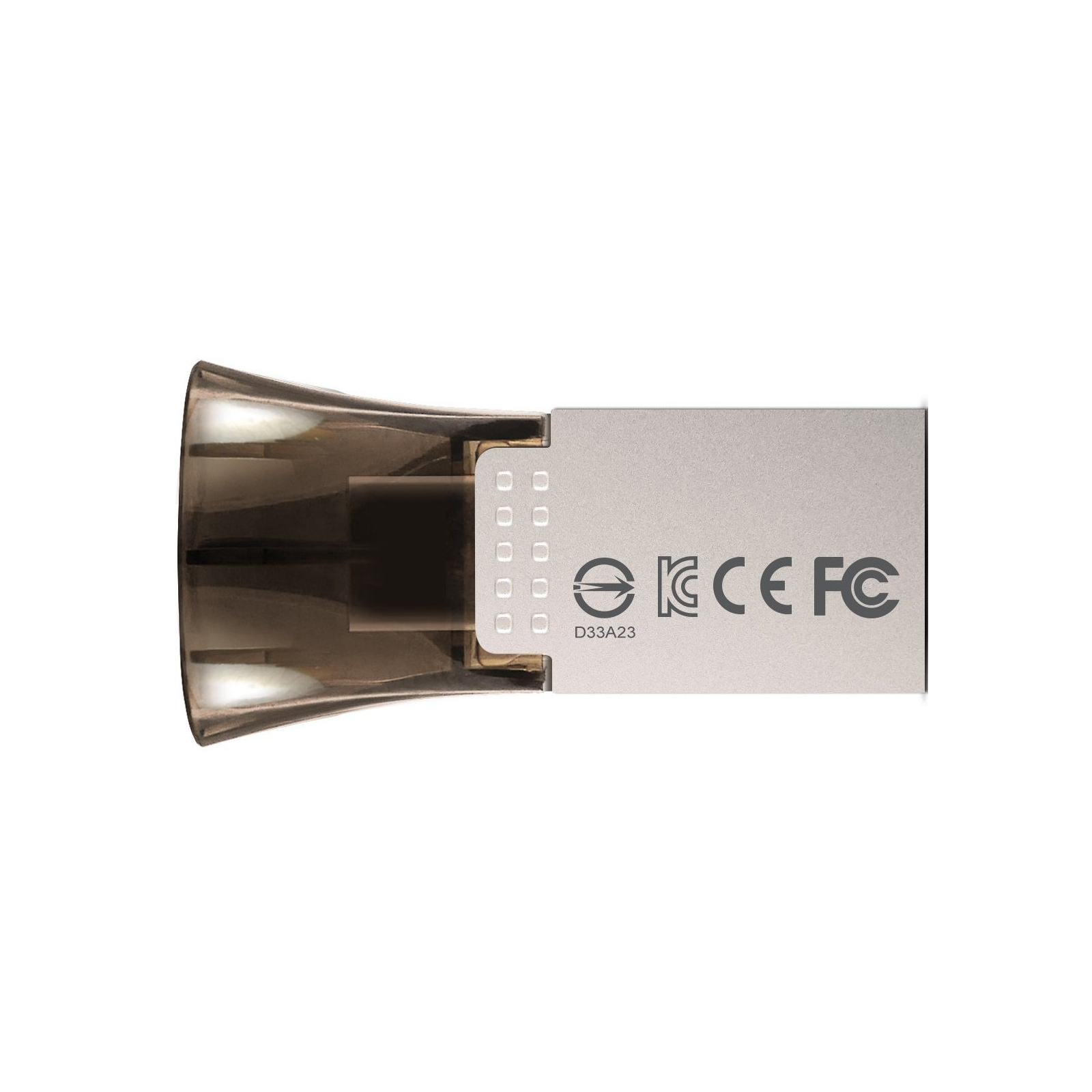 USB флеш накопитель ADATA 16GB UC330 Black USB 2.0 OTG (AUC330-16G-RBK) изображение 2