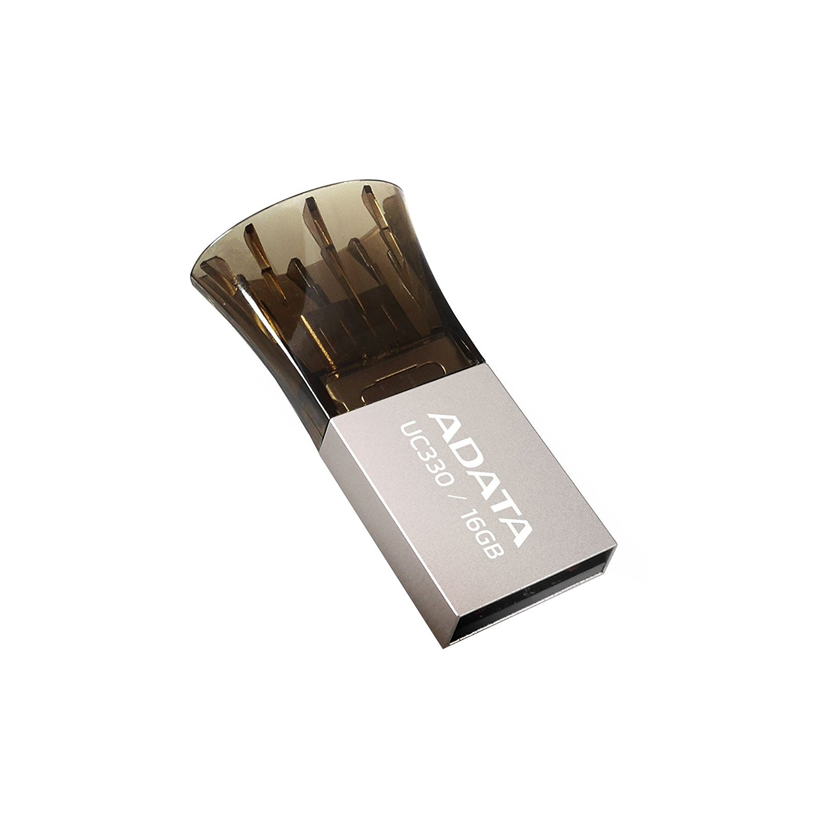 USB флеш накопитель ADATA 16GB UC330 Black USB 2.0 OTG (AUC330-16G-RBK) изображение 4