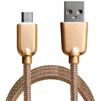 Дата кабель USB 2.0 AM to Micro 5P 1.0m 1.5A, Gold Grand-X (MM02G) изображение 2