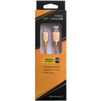 Дата кабель USB 2.0 AM to Micro 5P 1.0m 1.5A, Gold Grand-X (MM02G) изображение 5